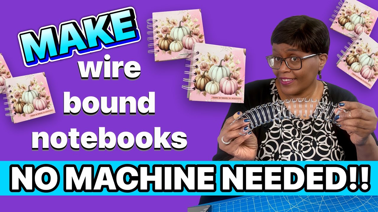 Get That Professional Look!  SUPER LOW-COST IDEA!  Wire bound Notebooks DIY!