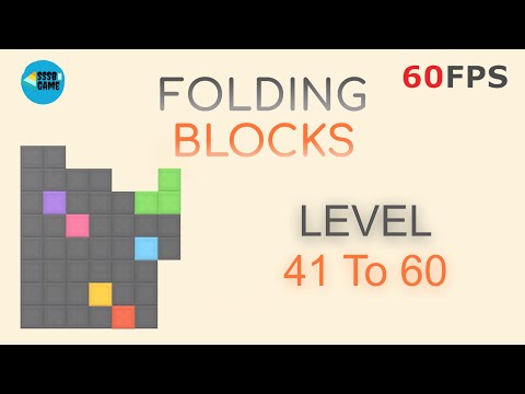 Folding Blocks: Level 41 To 60 iOS/Android Walkthrough