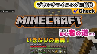 マイクラ【ブランチマイニングって何だ？】GEKI初心者の旅 14回目