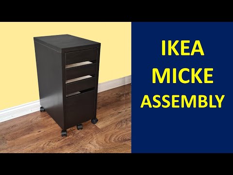 Ikea Micke drawer unit assembly instructions