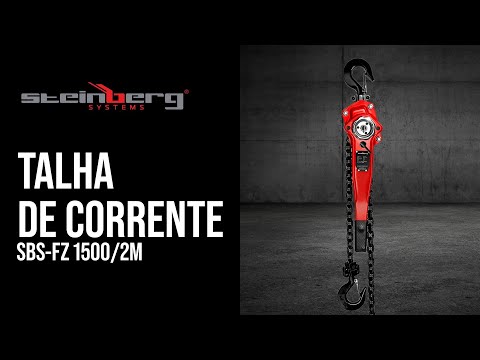 vídeo - Talha de corrente - 1.500 kg - 2 m