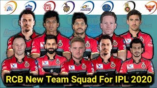 Royal Challengers Bangalore New Team Squad For IPL 2020|| RCB Team 2020.