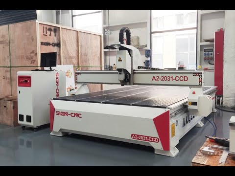 Деревообрабатывающий Фрезерный Станок с Камерой ССD Станок с ЧПУ по Дереву