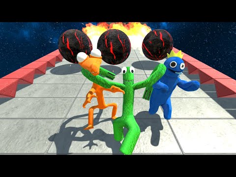 Escape From The Fireball On The Deadly Slide - Animal Revolt Battle Simulator