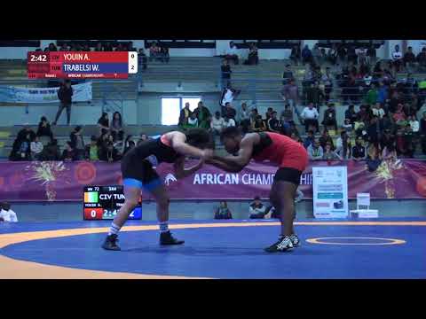 Round 2 WW - 72 kg: A. YOUIN (CIV) v. W. TRABELSI (TUN)