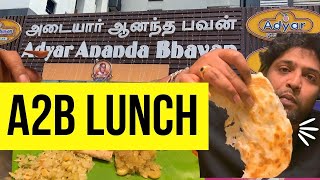Top Class Veg Restaurant | Adyar Ananda Bhavan food review | A2B Food Vlog