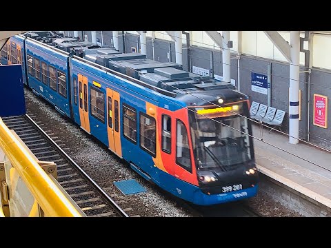 CityLink Stagecoach Sheffield Tram-Train 201 From Sheffield Cathedral To Rotherham Parkgate