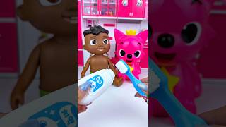 ASMR Unboxing Minnie Mouse & Pinkfong Brushing Teeth Toy | Satisfying Toy Sounds #Shorts