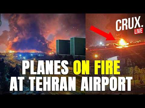 Iran LIVE | Huge Explosions Rock Tehran As 80 Israeli Figher Jets Bomb Mehrabad Airport | Khamenei