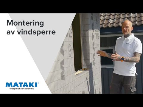 Montering av vindsperre