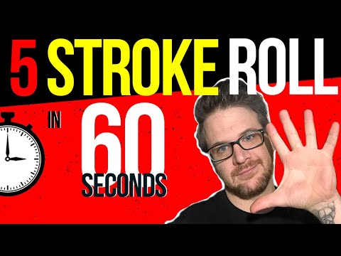 Five Stroke Roll Lesson in 1 min. (2020)