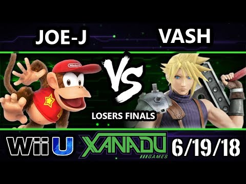 S@X 255 Smash 4 - Joe-J (Diddy Kong) Vs. Vash (Cloud) - Wii U Losers Finals