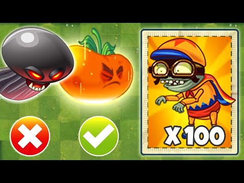 PvZ 2 Challenge - All Plants Power Up vs 999 Carnie Imp Zombie - Who Will Win?