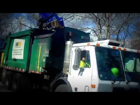 City of Newton - Waste Management Mack LEU Heil Durapack Python 103487 on trash