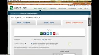 ShareThis Tutorial for Blogger