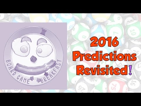 Board Game Breakfast - 2016 Predictions Revisited