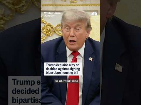 Trump explains why he decided against signing bipartisan housing bill