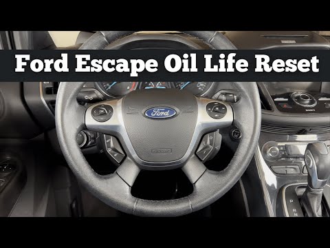 How To Reset The Oil Life On 2013 - 2019 Ford Escape - Clear Oil Change Reminder