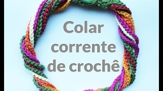 Colar (lindo e fácil) de crochê: correntinhas!