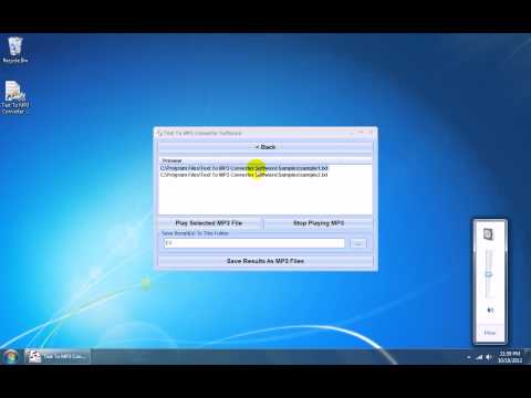 Text To MP3 Converter Software