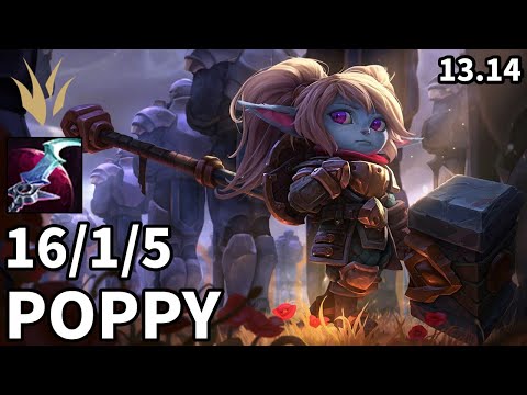 Poppy Jungle vs Vi - KR Master | Patch 13.14