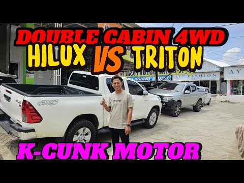 DOUBLE CABIN 4WD HILUX VS TRITON #kcunkmotor