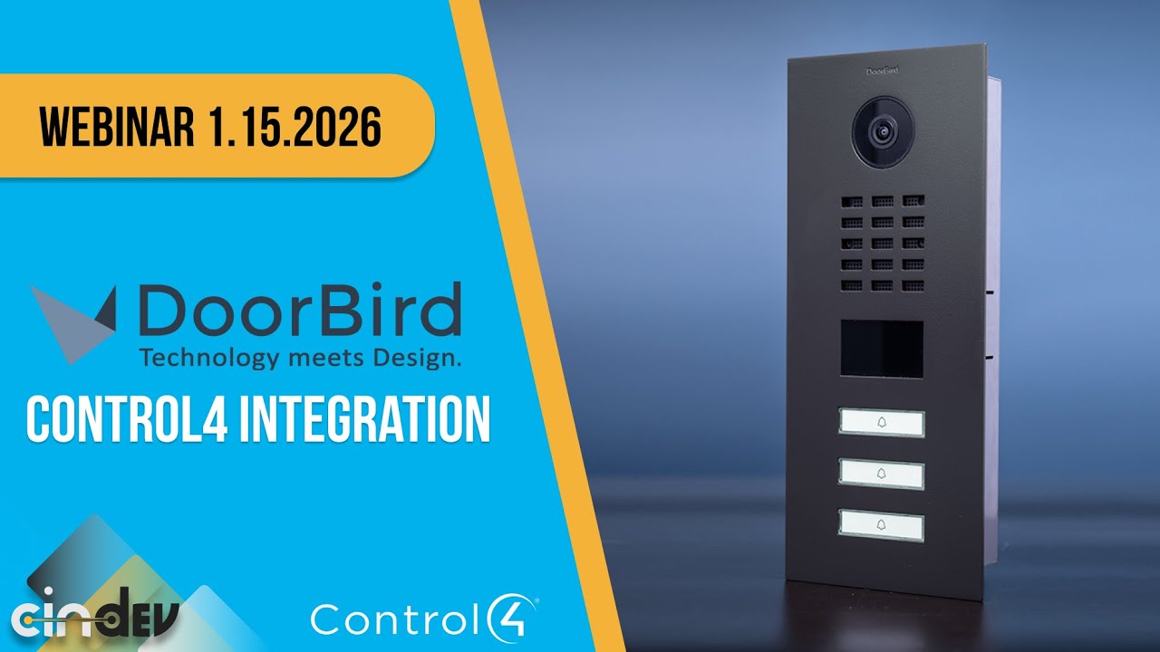 DoorBird and Control4 Integration Webinar (Full Setup, Features & Programming)