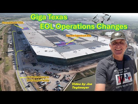 Big Changes to Giga Texas End-of-Line Operations underway!