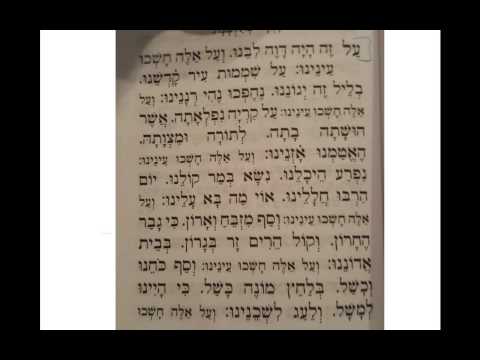 al ze haya dave' libenu