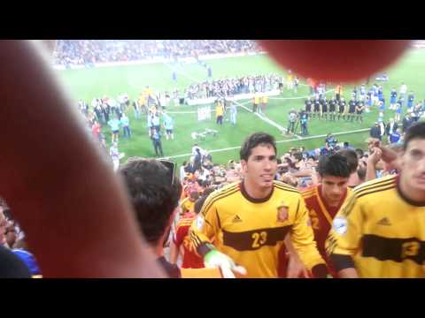 Spain 4:2 Italy / De Gea shakes my hand