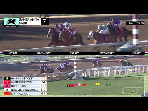 Handsome Ticket wins Race 7 on Saturday, January 10 at Santa Anita Park