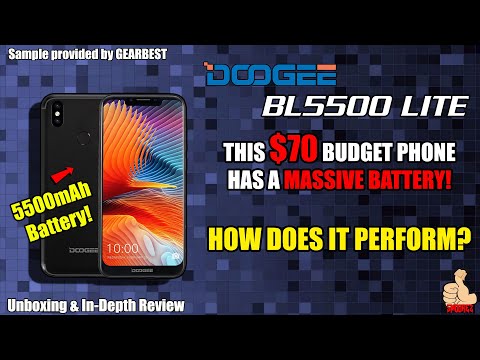 The DOOGEE BL5500 Lite - THIS $70 BUDGET PHONE has a MASSIVE BATTERY! In Depth Review
