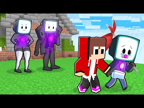 Poor TV WOMAN No Way Home - Maizen's Sad Story in Minecraft! - Parody Story(JJ and Mikey TV)