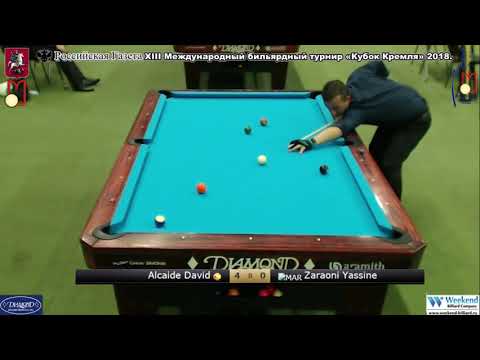Alcaide David  ESP-MAR  Zaraoni Yassine Kremlin Cup 10-ball 2018.