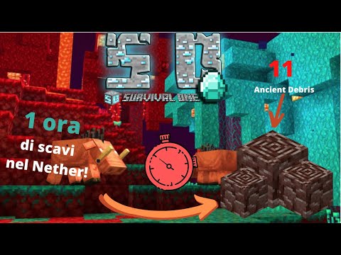 Minecraft ITA - SurvivalOne #7 - Come trovare la Netherite! (non)
