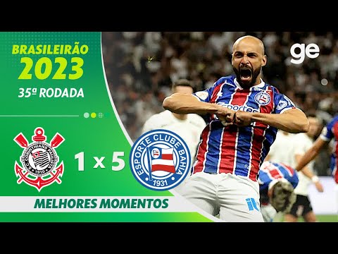 Gols e lances de Corinthians x Bahia