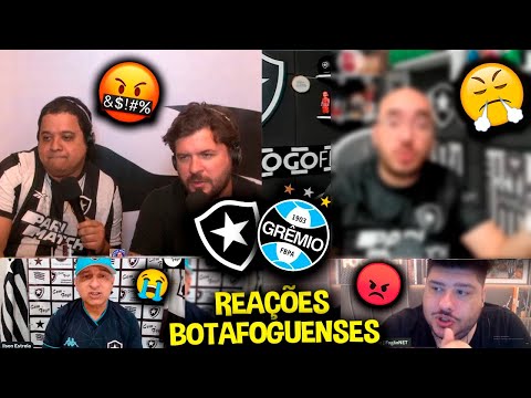 REAÇÕES dos BOTAFOGUENSES FURIOSOS com a DERROTA - BOTAFOGO 3X4 GRÊMIO [REACT BRASILEIRÃO 2023]