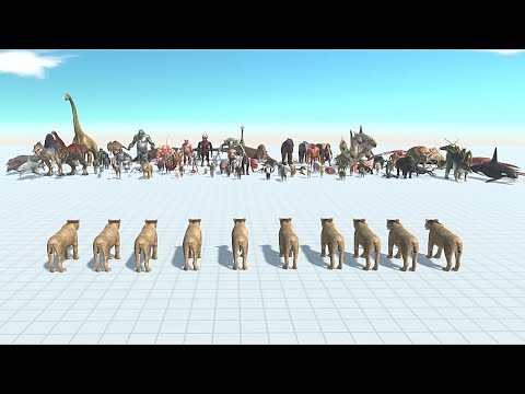 10 SMILODON VS FACTION - Animal Revolt Battle Simulator