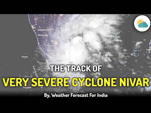 The Track Of Very Severe Cyclone Nivar (2020)