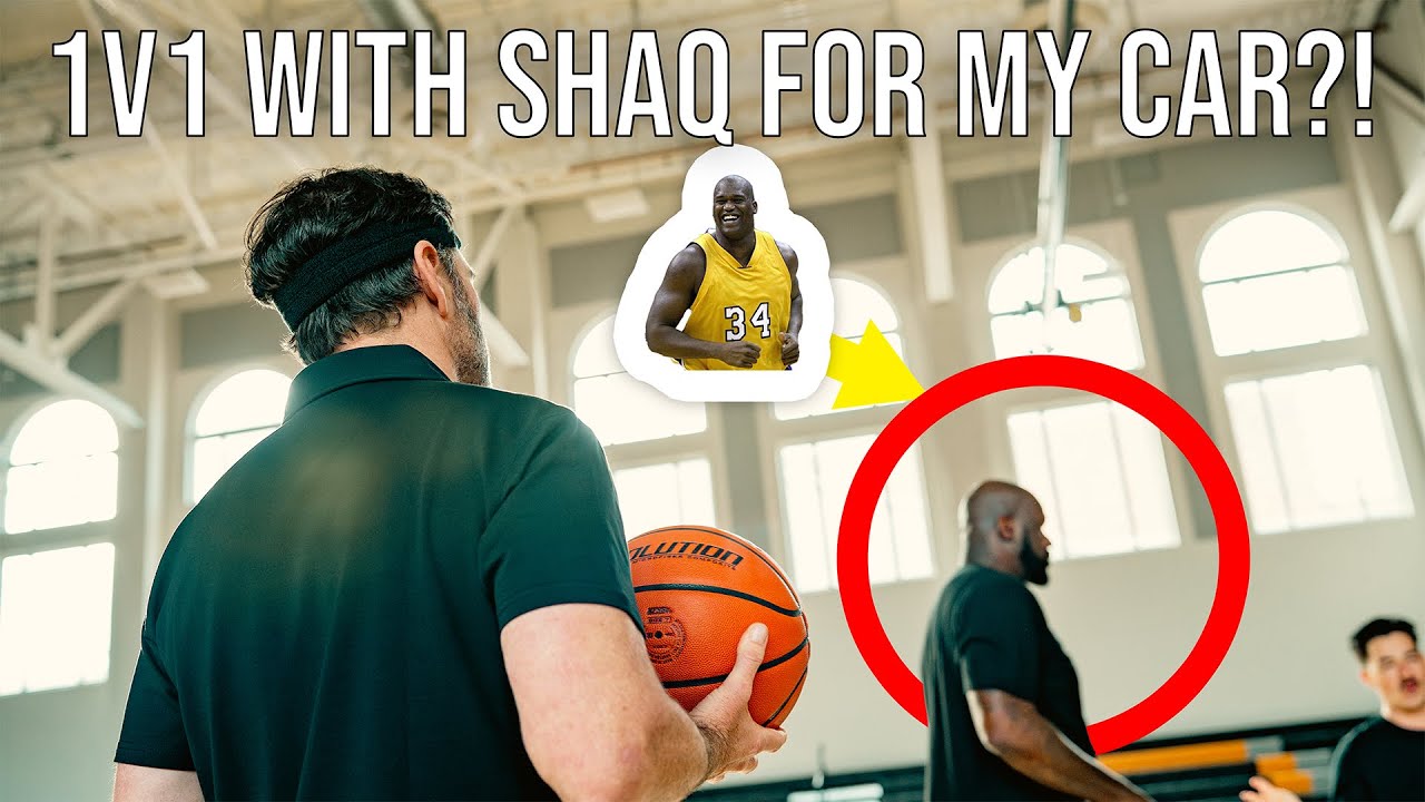 @SHAQ vs. Jimmie Johnson: Free Throw Challenge & #Daytona500 Car Reveal!