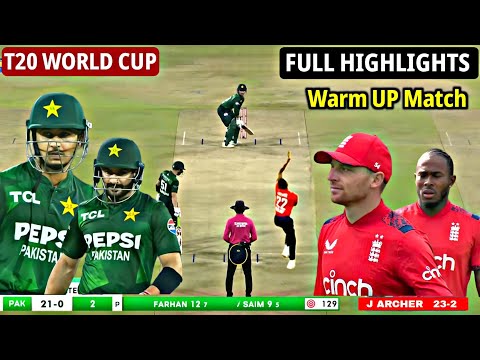 T20 WC 2026 - Pakistan Vs England 1ST Warm Up Match Full Highlight Today - Pak Vs Eng Match 2026