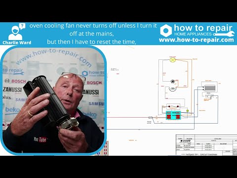 Cooker cooling fan won't turn off in oven