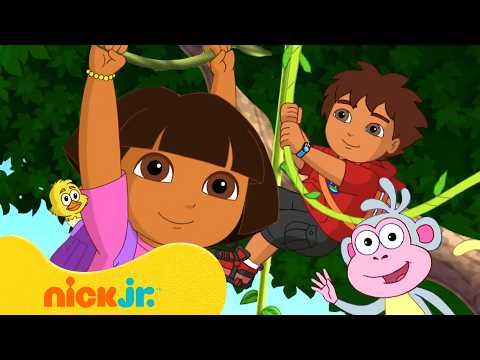 Dora la Exploradora | Dora y Diego: ¡primos al rescate! 💥 240 min | Nick Jr. en Español