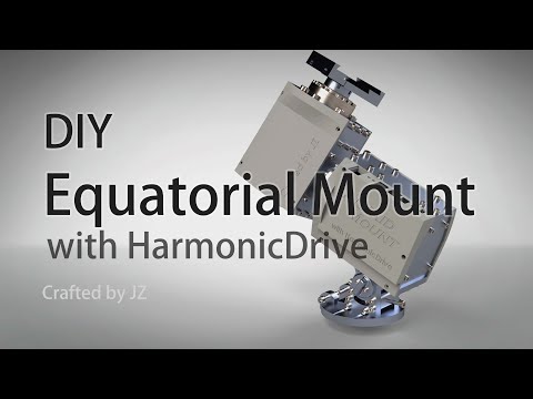 I built an Equatorial Mount for astronomy, with two HarmonicDrive gearboxes