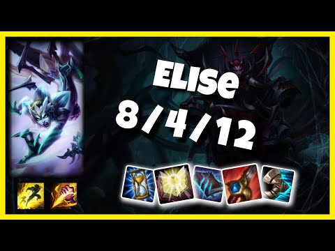 KOREAN Challenger Elise JUNGLE (8/4/12) vs EVELYNN Gameplay Replay - Patch 10.20