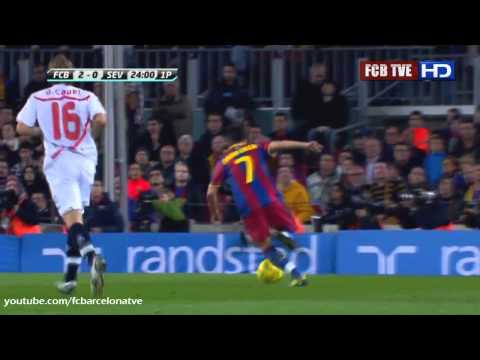 FC Barcelona vs Sevilla FC 5-0 All Goals and Full Highlights David Villa Great Goals 30/10/2010