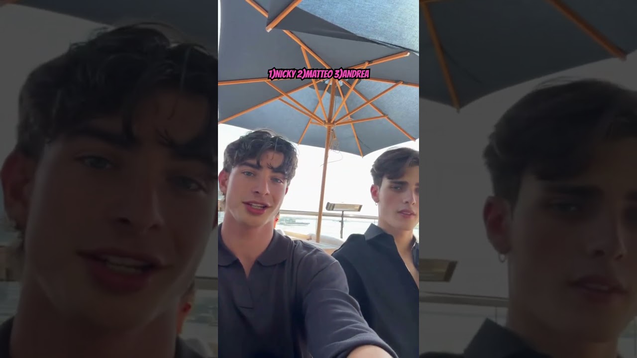 NICKY PASSARELLA, MATTEO ROBERT OR ANDREA ARRU WHO WOULD YOU LIKE AS A SCHOOL MATE #tiktok #foryou