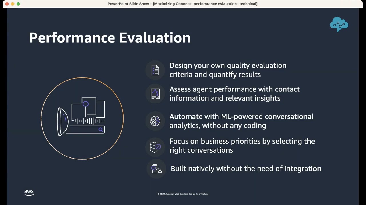 Amazon Connect Contact Lens performance evaluation capabilities (technical-focused)