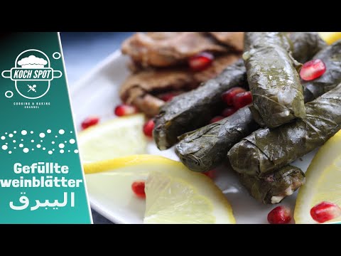 Stuffed grape leaves recipe - grape leaves arabic style - grape leaves with minced meat