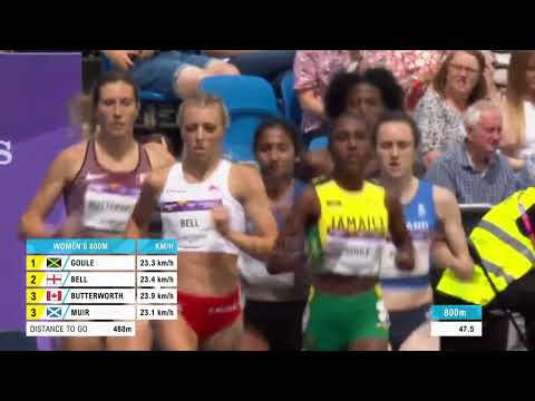 CWG: Women's 800m Round 1 - Heat 2 | Sprinting | SportsMax TV